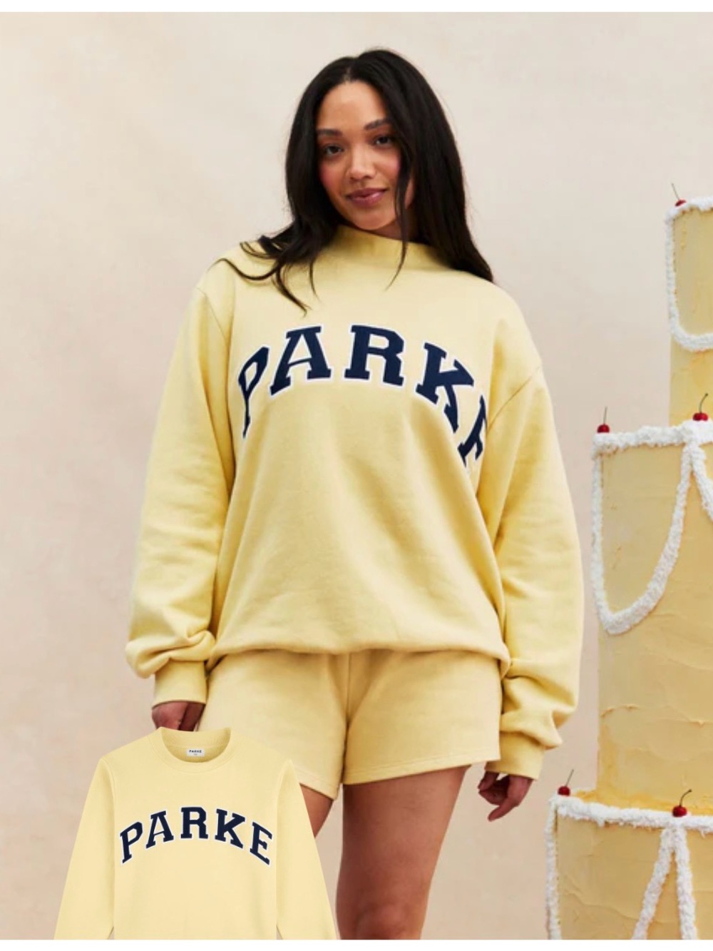 Parke Cake Batter mockneck